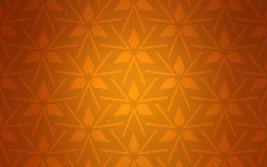 Light Orange vector pattern with polygonal style. Decorative design in abstract style with triangles. Template for wallpapers.