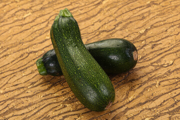 Raw ripe zucchini