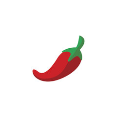 vector hot chilli pepper illustration, spice vegetable symbol - mexican food stock
