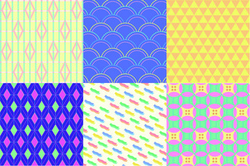 柄セット/POP/かわいい/カラフル/キュート/幾何学