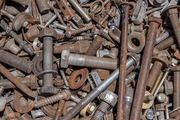 old rusty bolts