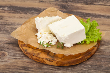 Greek traditional Feta soft cheese