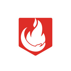 Fire care vector logo design concept. Hand and fire icon logo design.