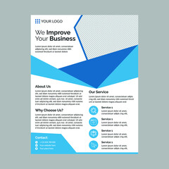 Letter size business flyer design
