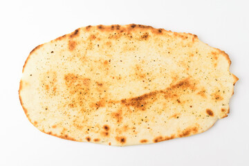 Indian bread on white background