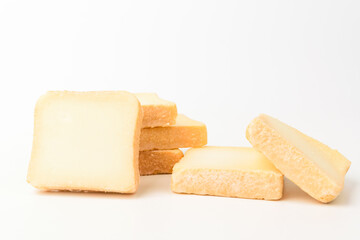 Egg cream cookies on a white background