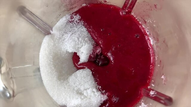 Make cherry's meal in blender at the morning