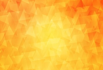 Light Yellow vector background in polygonal style.