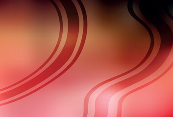 Light Red, Yellow vector glossy abstract background.