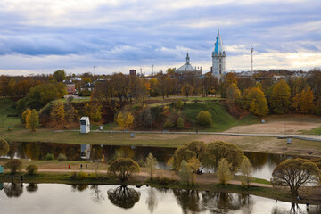 Obraz premium view of the city of Narva, Estonia