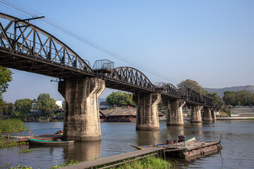 Fototapeta na wymiar Bridge over the River Kwai. Kanchanaburi. Thailand