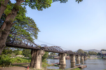 Bridge over the River Kwai.  Kanchanaburi. Thailand