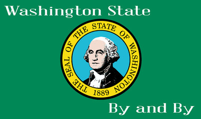 Flag of Washington State With Motto