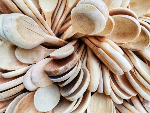 Wooden spoons. Handmade spoon. Tablespoon.