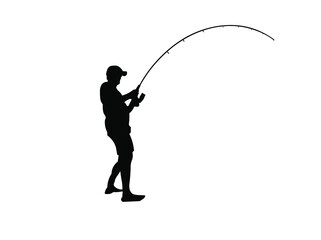 FISHING SILHOUETTE VECTOR