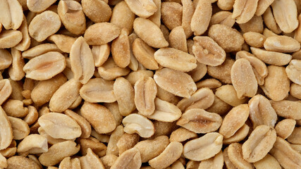 snack salted roasted peanuts top view