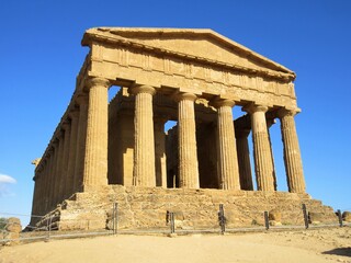 Italy, Sicily, Agrigento / 2018 August 16th / Concordia Temple in Temples Valley