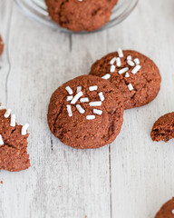 Cocoa biscuits. Vegan cake recipe 