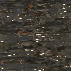 Seamless texture of crumpled metalllic foil as background