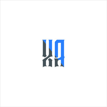X A letter logo abstract design on white color background. xa monogram