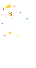 Streamers and confetti. Festive streamers tinsel a