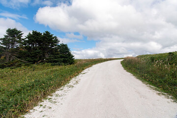 北海道　宗谷岬　白い貝殻の道