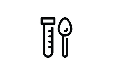 Pharmacy Outline Icon - Blood Test