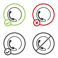 Fototapeta premium Black Telephone 24 hours support icon isolated on white background. All-day customer support call-center. Full time call services. Circle button. Vector Illustration.