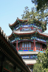 Fototapeta premium pavilion at the summer palace in beijing in china
