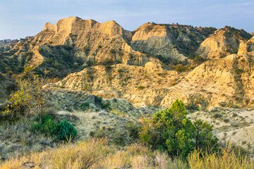 Stunning landscape of cliffs ln Mijniskure. VAshlovani nature reserve protected areas