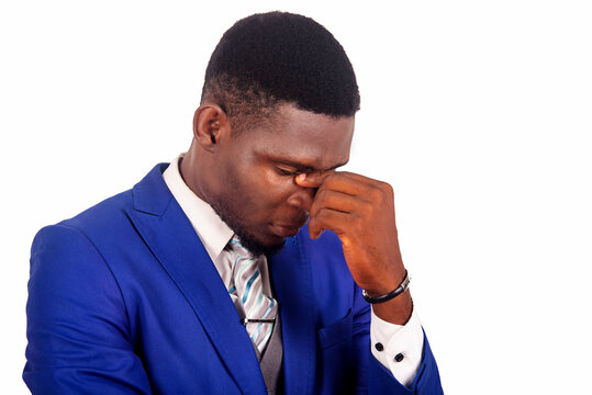 young businessman upset