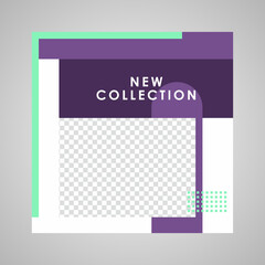 Social Media Post Template. Social Media Banner. Editable Modern Template. Discount Promo Template.