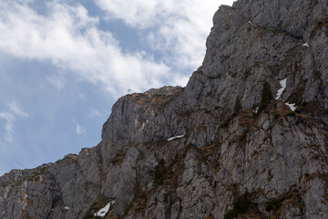 Mountain range Benediktenwand in Bavaria, Germany