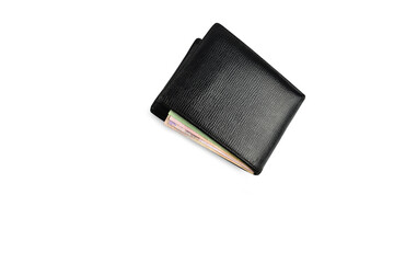 black leather wallet