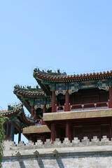 Fototapeta premium wenchang tower at the summer palace in beijing in china