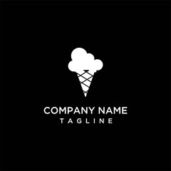 Ice cream logo, ice cream logo design vector illustration, ice cream logo design template vector stock illustration