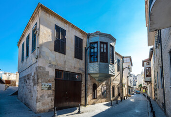 Historical street view in Gaziantep City of Turkey