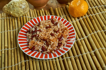  Puerto Rican  Arroz junto