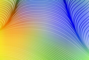 Light Multicolor vector pattern with lines.