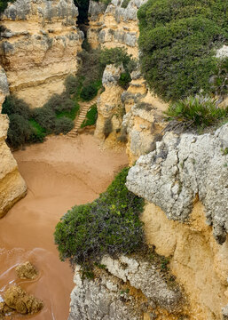 Hidden beach in the Algarve, Portugal