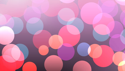 Purple background with colorful circles.