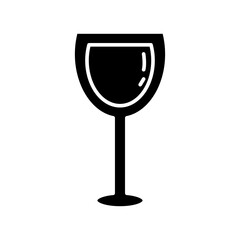 wine cup drink silhouette style icon