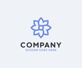 Abstract   leaf flower logo icon design.
