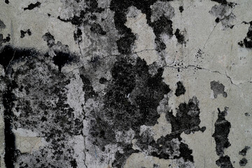 Black and white concrete old grey wall texture background
, Featuring textured detailing concrete walls The deep gray tint of the old concrete walls.