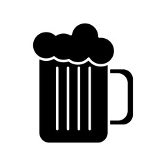 beer jar drink silhouette style icon