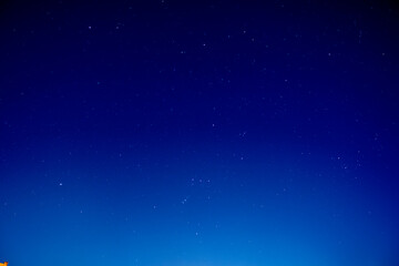 Starry dark blue night sky