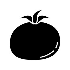 tomato vegetable fresh silhouette style icon