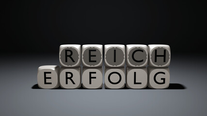 Obraz premium ERFOLG - REICH oder LOS, 