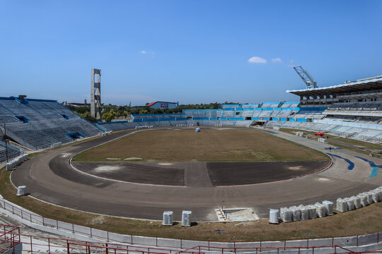 View of the stadium