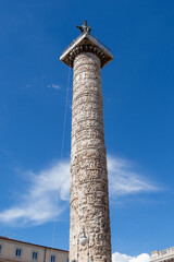 The Column of Trajan is a commemorative monument erected in Rome by order of the Emperor Trajan. It was built in 113 AD.